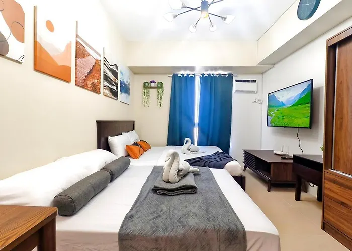 2720t2 Avida Riala It Park Newly Furnished Unit Queen Bed Apartment *