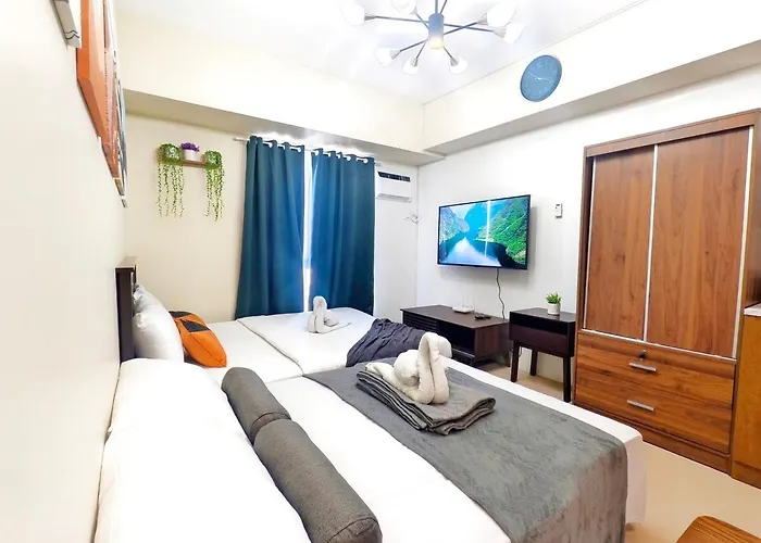 Apartment 2720t2 Avida Riala It Park Newly Furnished Unit Queen Bed *