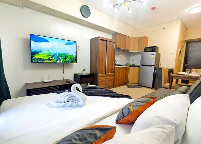 Apartment 2720t2 Avida Riala It Park Newly Furnished Unit Queen Bed