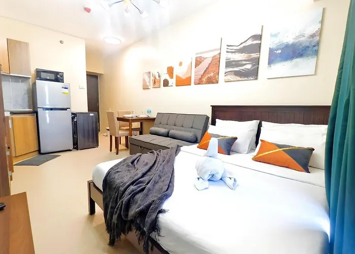 Apartment 2720t2 Avida Riala It Park Newly Furnished Unit Queen Bed